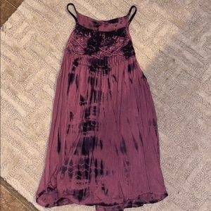 black and pink tank top